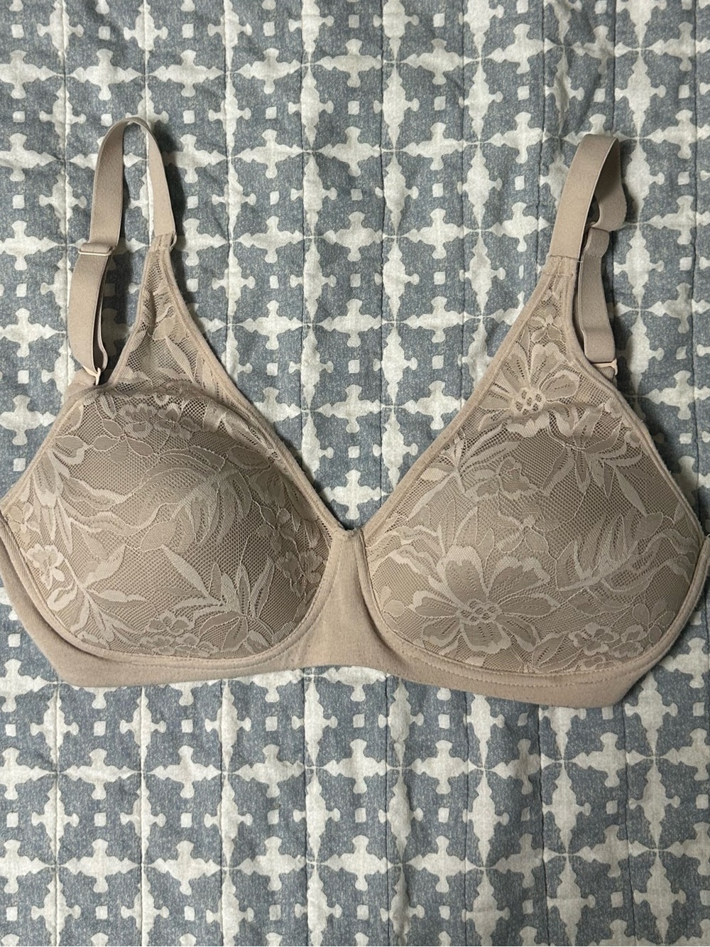 Bali Breathe Cotton Modal Wireless Convertible T-Shirt Bra, M Nude